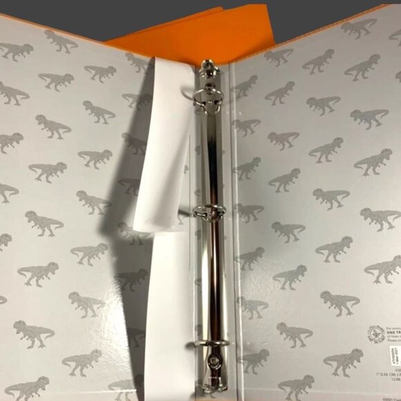 T-Rex Surfing & Skateboard Ring Binders, Dino Composition, 2 Mead 5 Star Folders - Picture 8 of 12